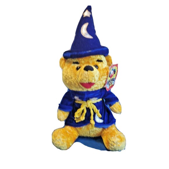 Golden Plush Teddy Bear Wizard Carousel Toys Appx 14" Stuffed Animal Toy - Picture 3 of 13